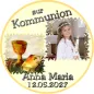 Preview: Fototortenaufleger für Kommunion, Konfirmation, Firmung und Jugendweihe mit Kelch und Bibel