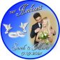 Preview: Tortenbild für die Hochzeit Motiv 1