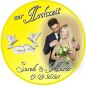 Preview: Tortenbild für die Hochzeit Motiv 1