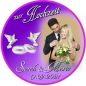 Preview: Tortenbild für die Hochzeit Motiv 1