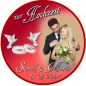 Preview: Tortenbild für die Hochzeit Motiv 1