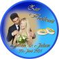 Preview: Tortenbild für die Hochzeit Motiv 11