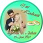 Preview: Tortenbild für die Hochzeit Motiv 11