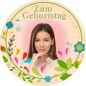 Preview: Essbarer Tortenaufleger zum Geburtstag Motiv 25