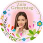 Preview: Essbarer Tortenaufleger zum Geburtstag Motiv 25