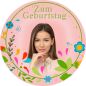 Preview: Essbarer Tortenaufleger zum Geburtstag Motiv 25