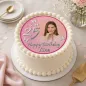 Preview: Personalisierter Tortenaufleger Geburtstag mit Schmetterlingen & Wunschzahl (8 Farben)