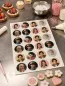 Preview: Runde essbare Bilder für Pralinen & Kleingebäck - 24 Stück (verschiedene Motive)