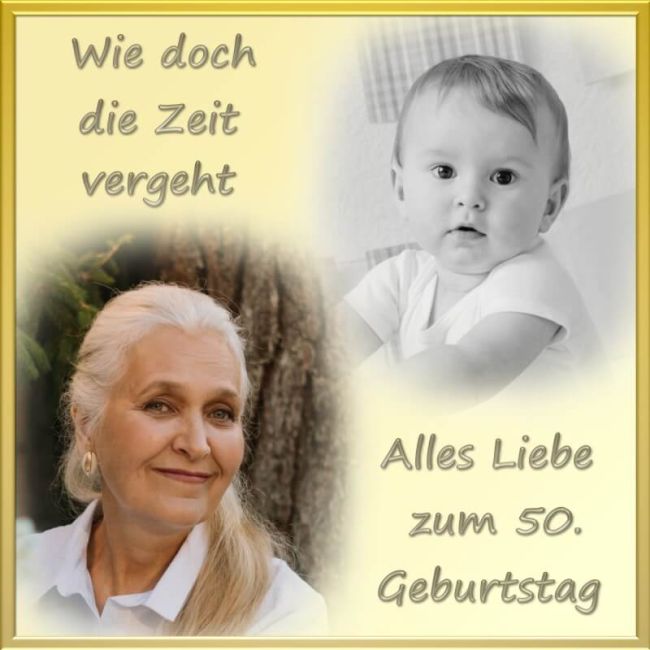 Quadratisches Tortenfoto als Collage aus 2 Bildern (inkl. Wunschtext)