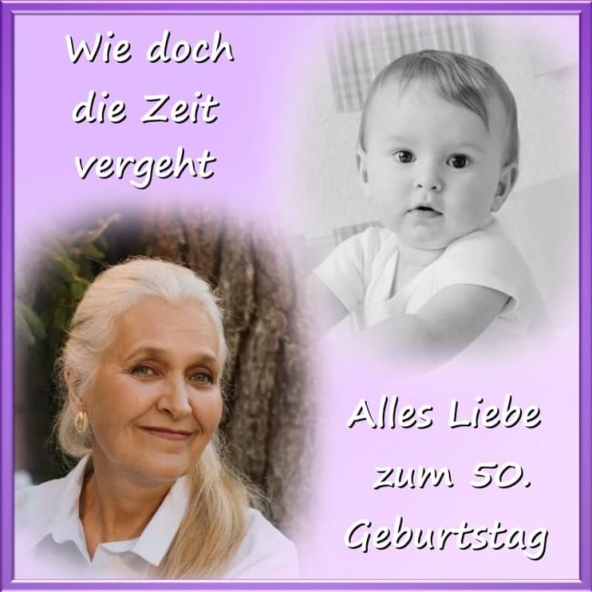 Quadratisches Tortenfoto als Collage aus 2 Bildern (inkl. Wunschtext)