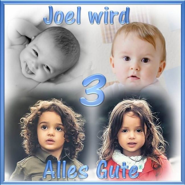 Quadratisches Tortenfoto als Collage aus 3-5 Bildern (inkl. Wunschtext)
