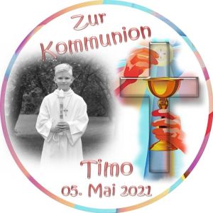 Persönliches Tortenfoto zur Kommunion Motiv 23
