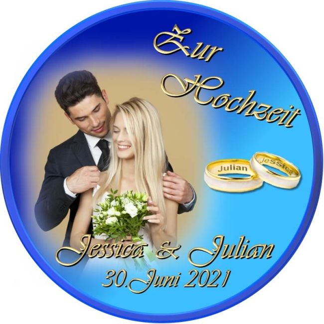 Tortenbild für die Hochzeit Motiv 11