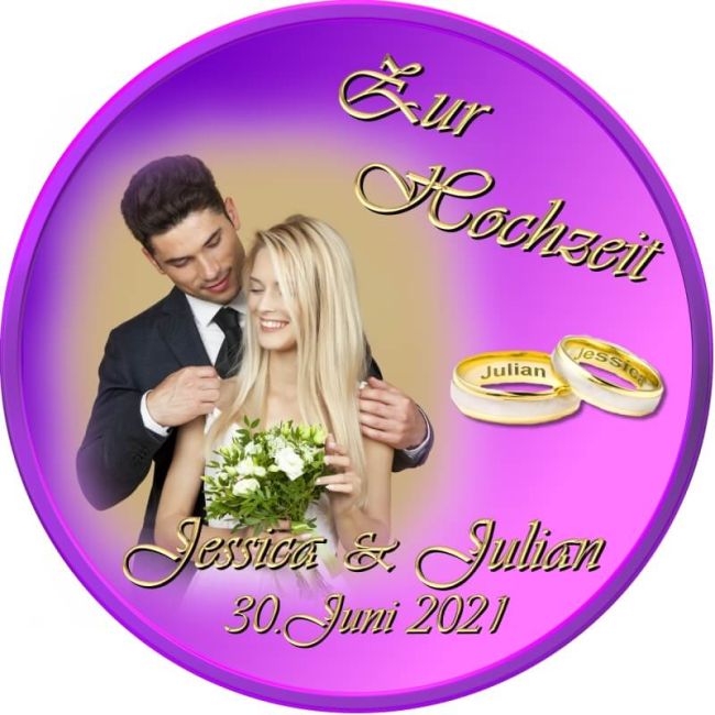 Tortenbild für die Hochzeit Motiv 11