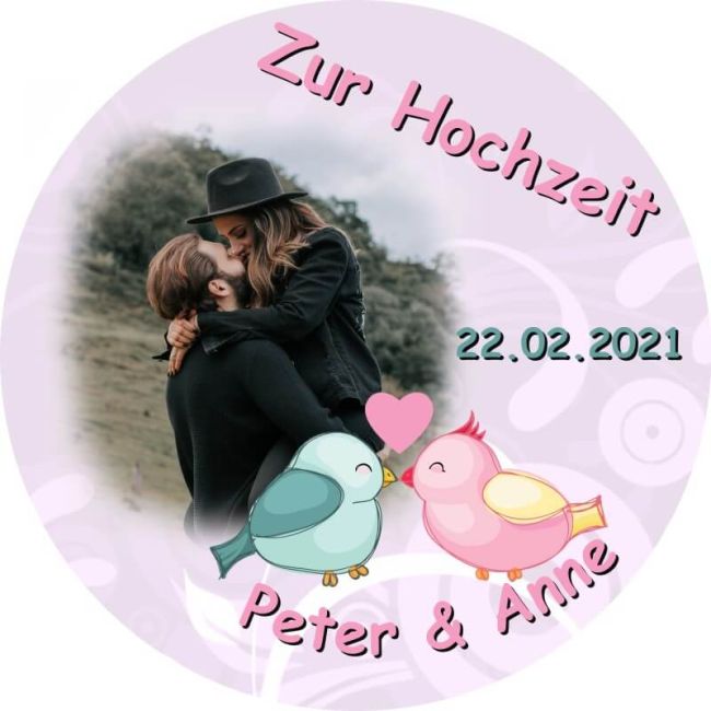 Tortenbild für die Hochzeit Motiv 23