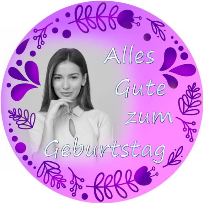 Essbarer Tortenaufleger zum Geburtstag Motiv 6