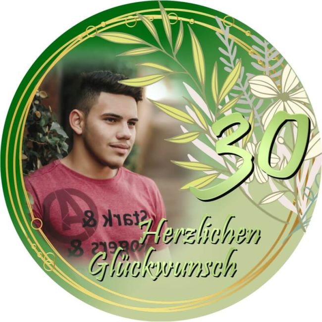 Essbarer Tortenaufleger zum Geburtstag Motiv 17
