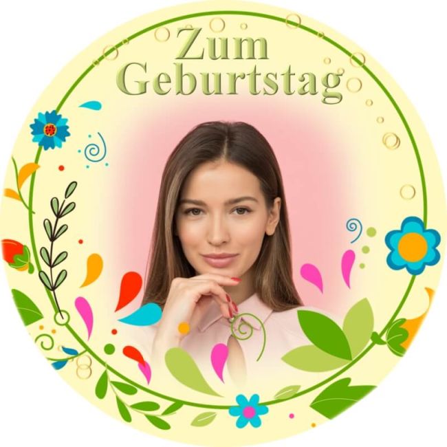 Essbarer Tortenaufleger zum Geburtstag Motiv 25