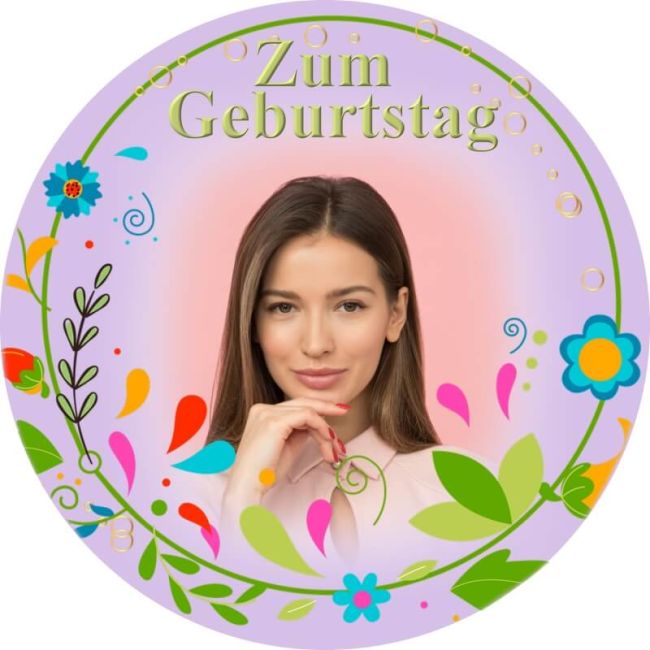 Essbarer Tortenaufleger zum Geburtstag Motiv 25
