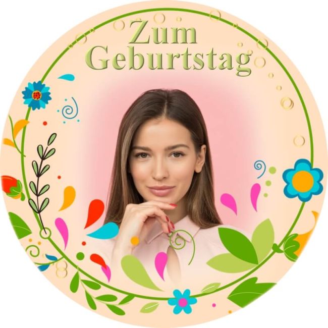 Essbarer Tortenaufleger zum Geburtstag Motiv 25