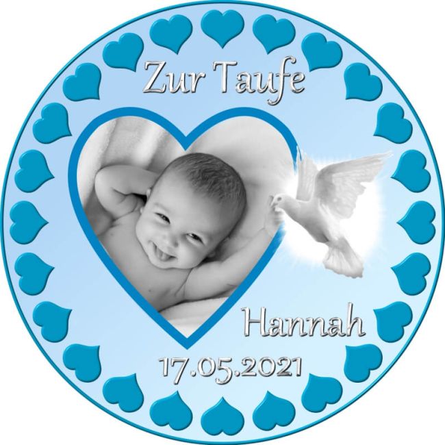 Tortenaufleger für Taufe oder Geburt Motiv 1