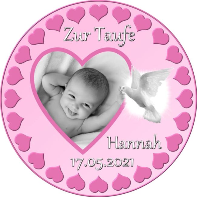 Tortenaufleger für Taufe oder Geburt Motiv 1