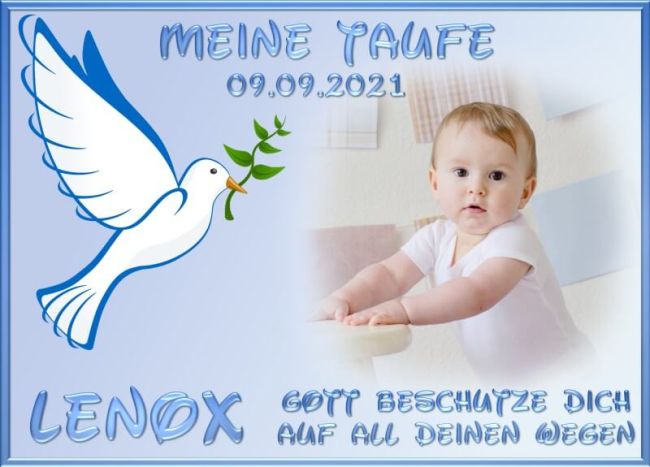 Tortenaufleger für Taufe oder Geburt Motiv 10