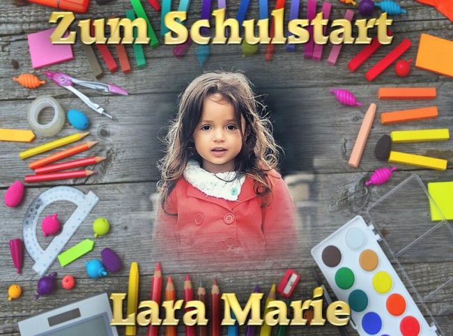 Persönlicher Tortenaufleger zur Einschulung Motiv 5