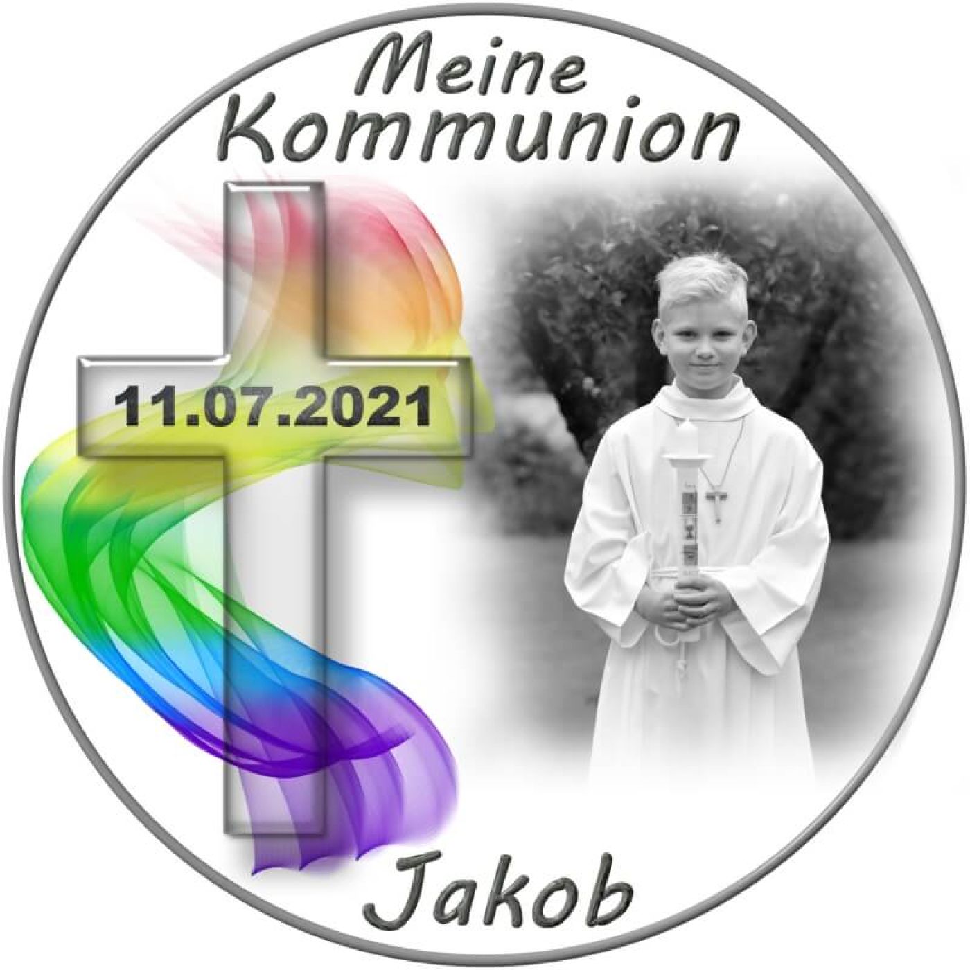 Persönliches Tortenfoto zur Kommunion Motiv 20