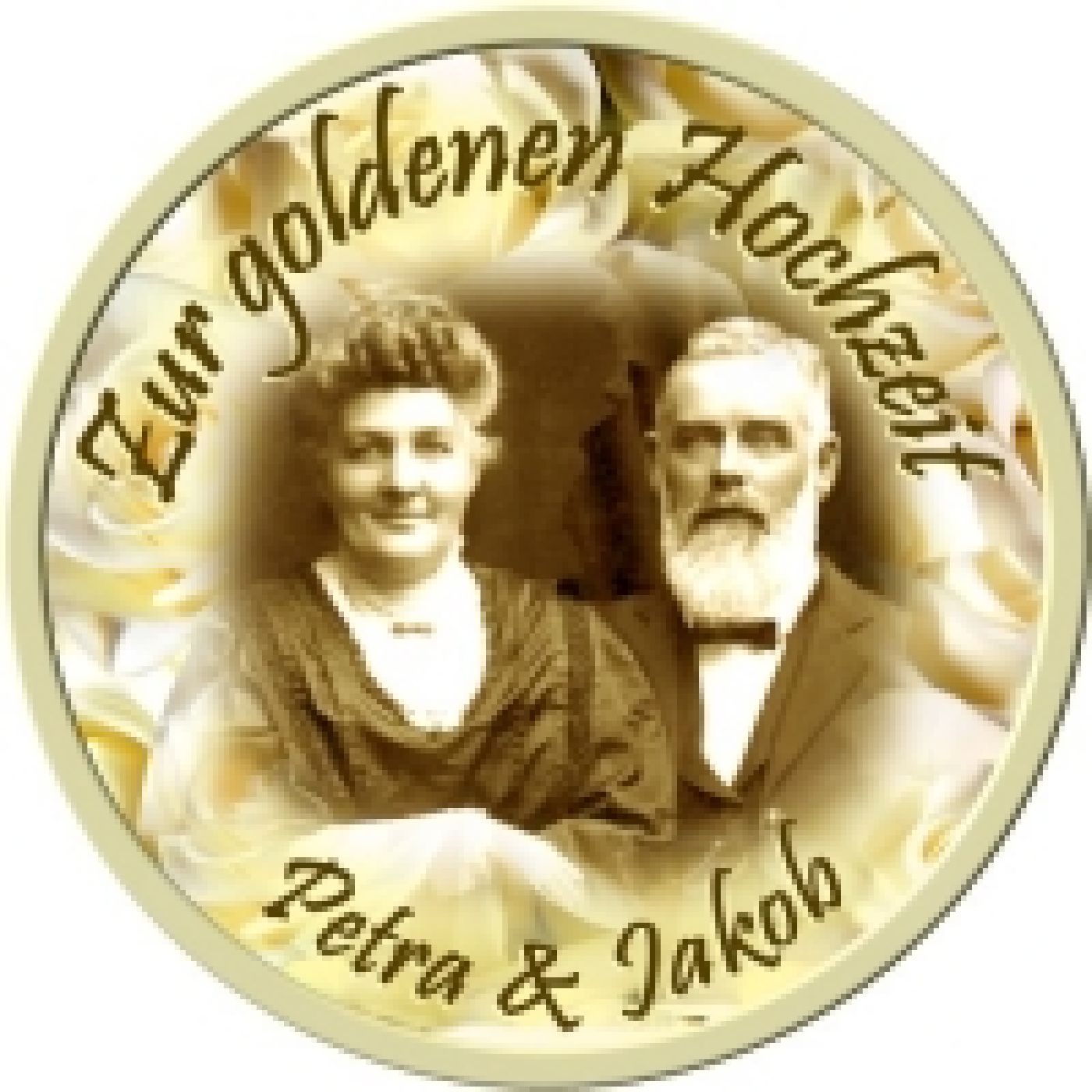 Tortenbild für die Hochzeit Motiv 2
