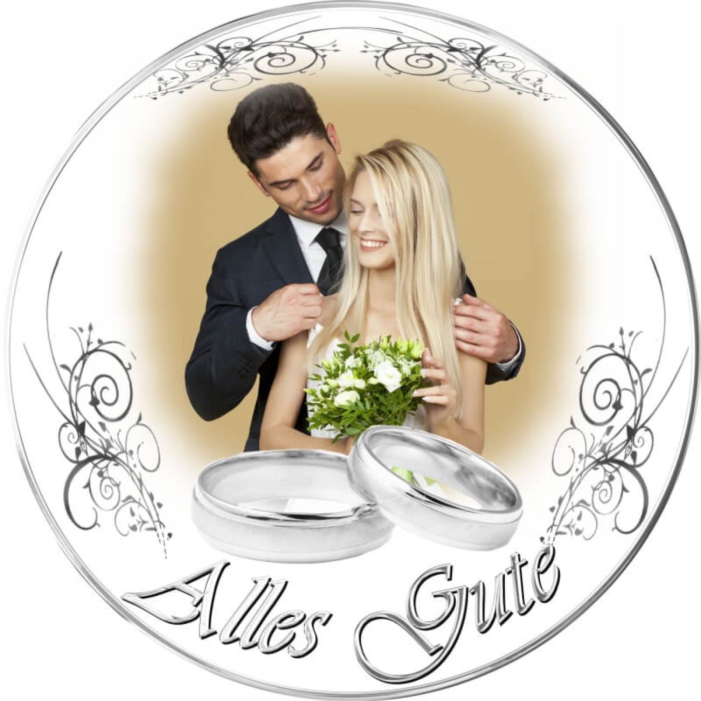 Tortenbild für die Hochzeit Motiv 13