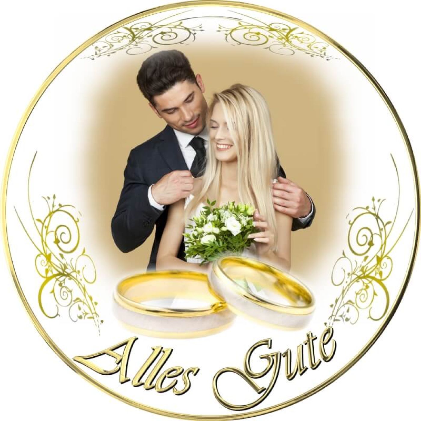 Tortenbild für die Hochzeit Motiv 14