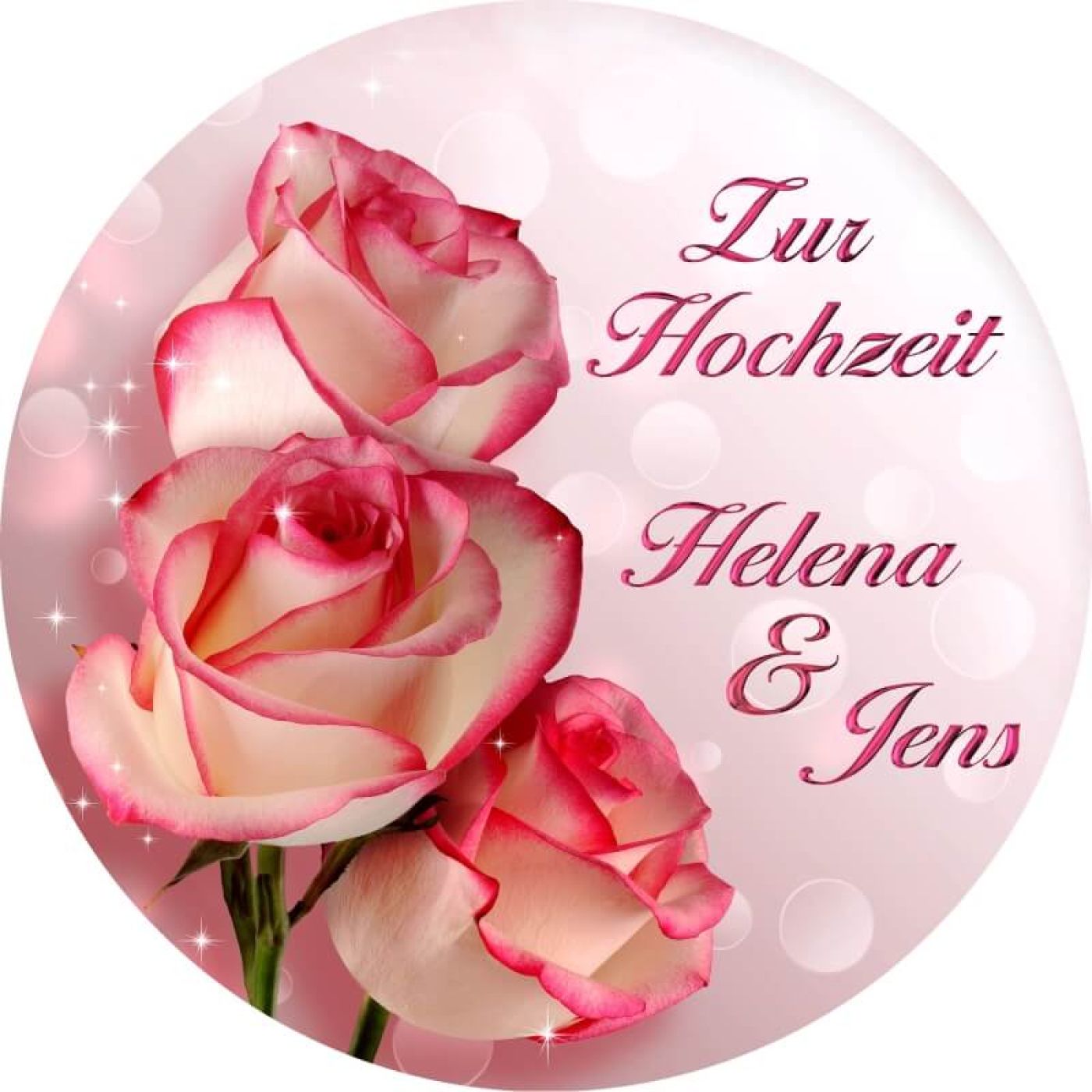 Tortenbild für die Hochzeit Motiv 18