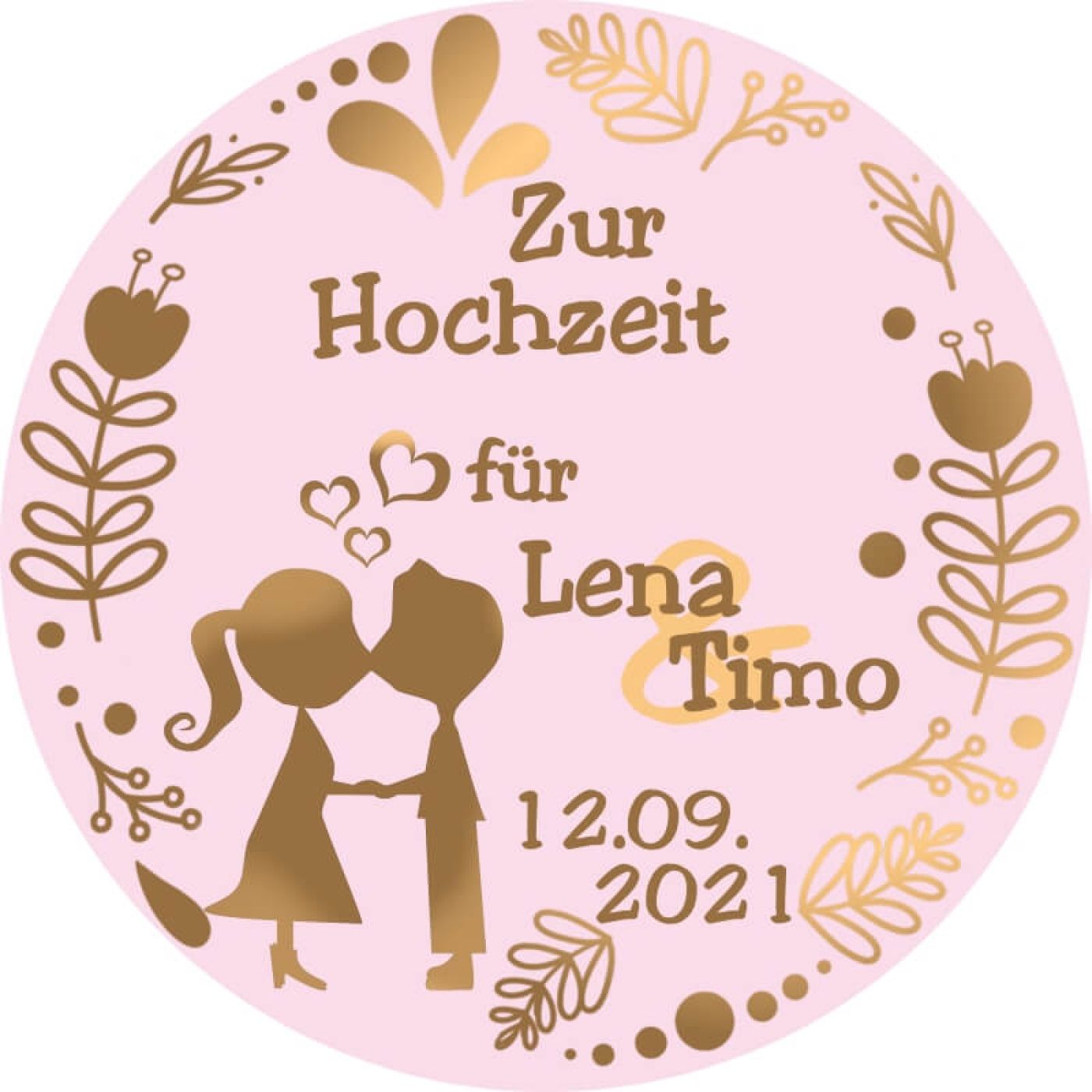 Tortenbild für die Hochzeit Motiv 21