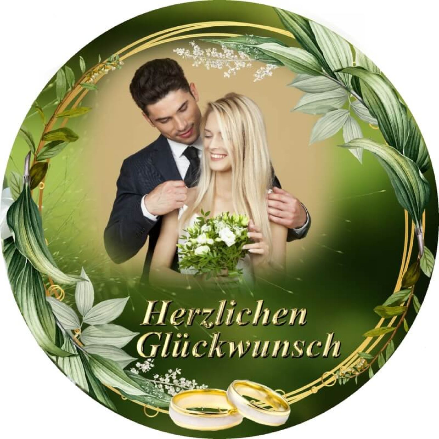Tortenbild für die Hochzeit Motiv 22