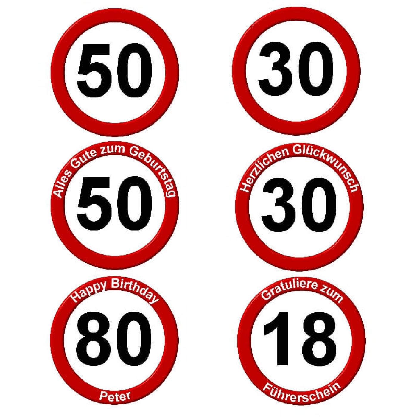Essbarer Tortenaufleger zum Geburtstag Motiv 15