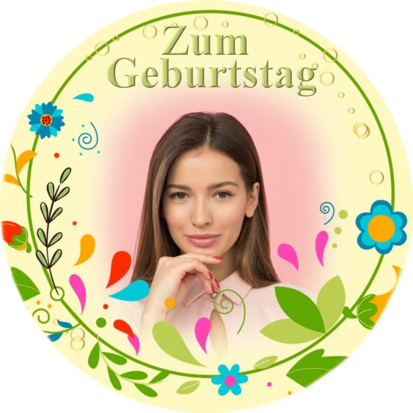 Essbarer Tortenaufleger zum Geburtstag Motiv 25