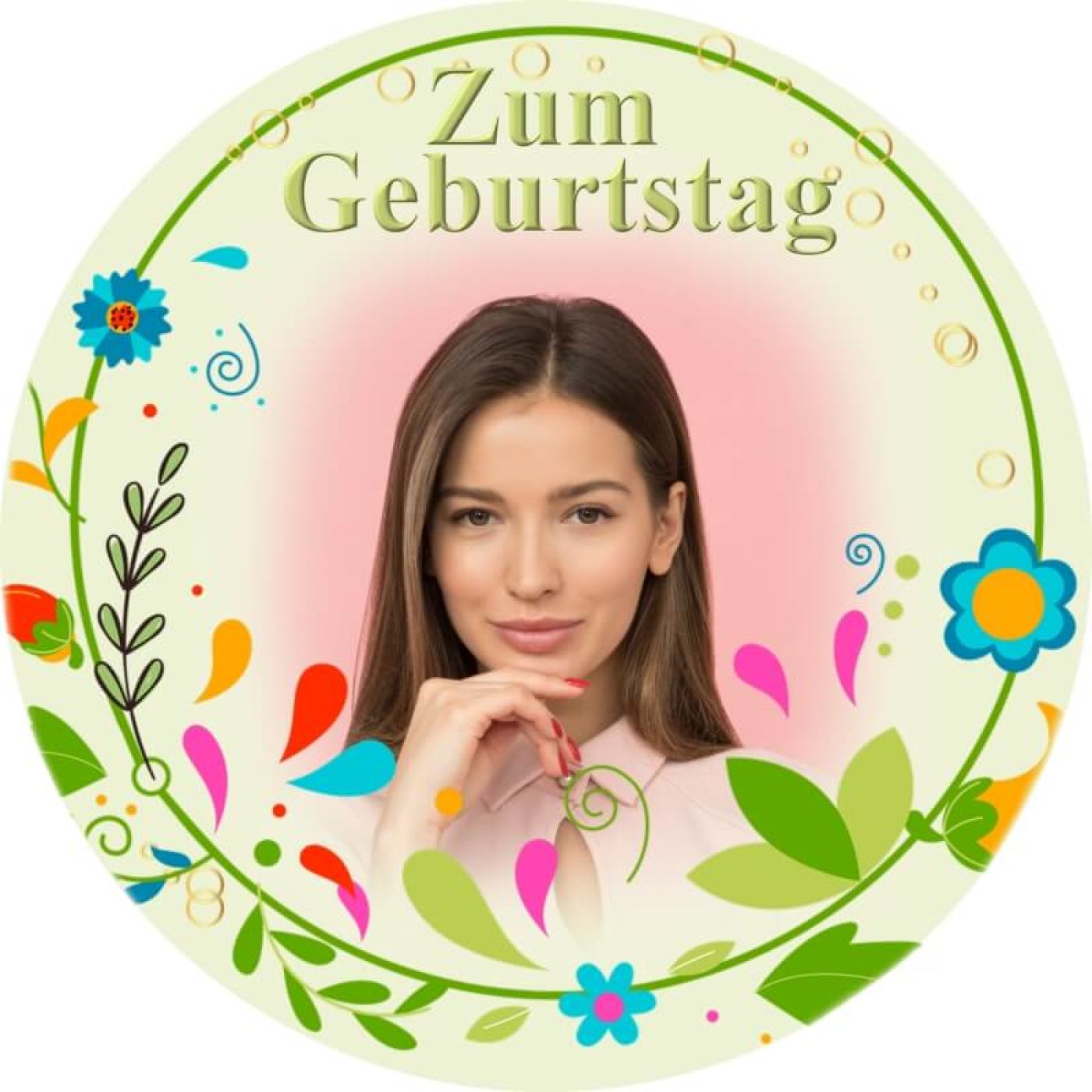 Essbarer Tortenaufleger zum Geburtstag Motiv 25