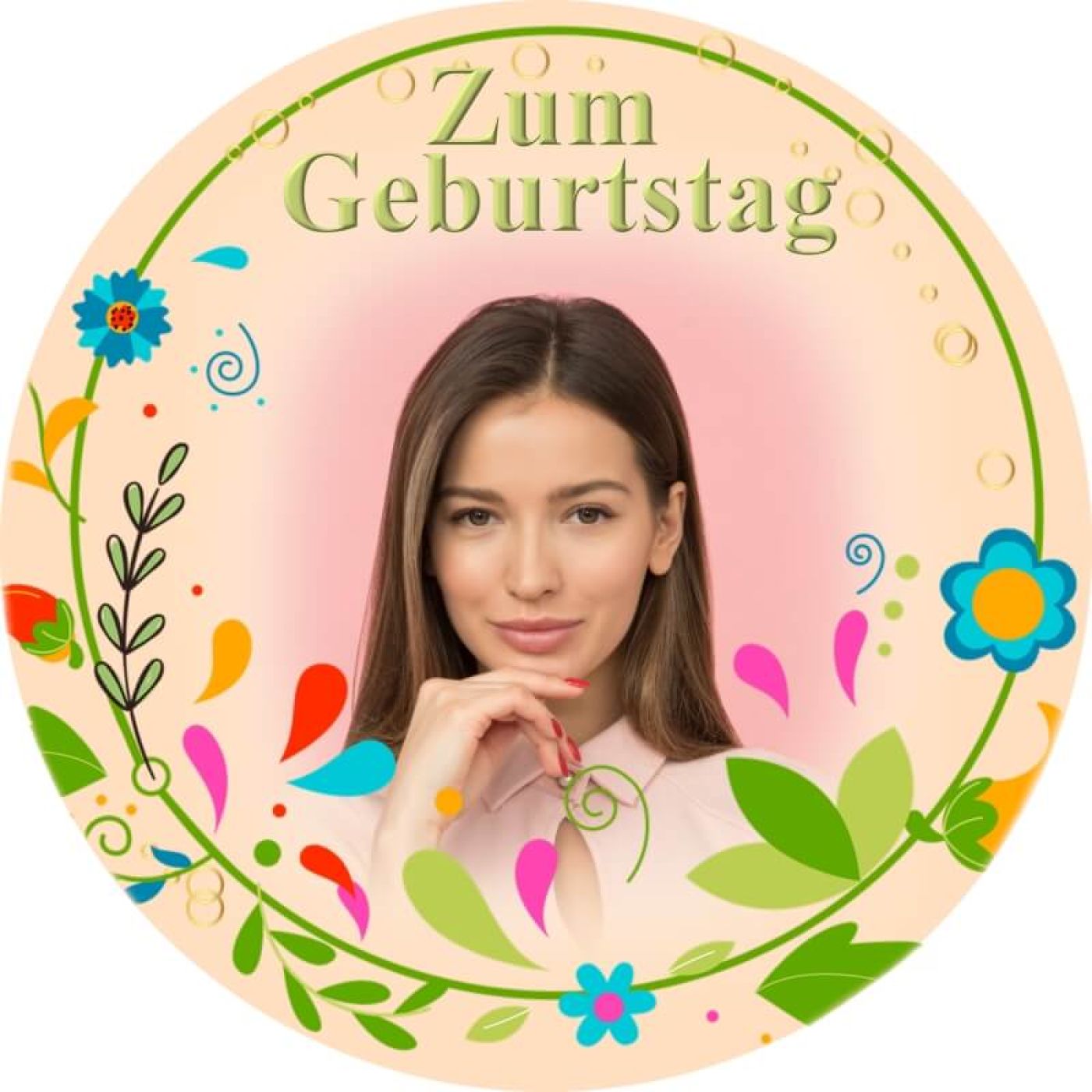 Essbarer Tortenaufleger zum Geburtstag Motiv 25