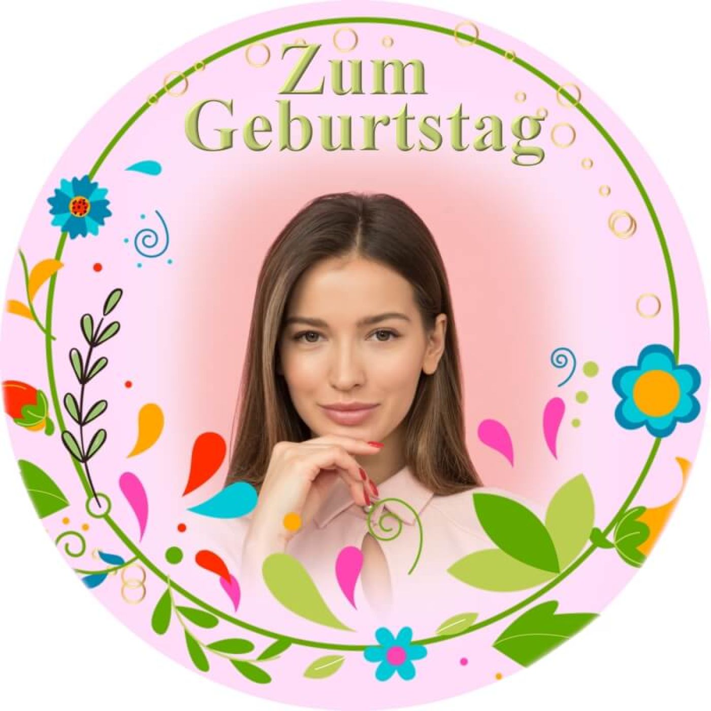 Essbarer Tortenaufleger zum Geburtstag Motiv 25