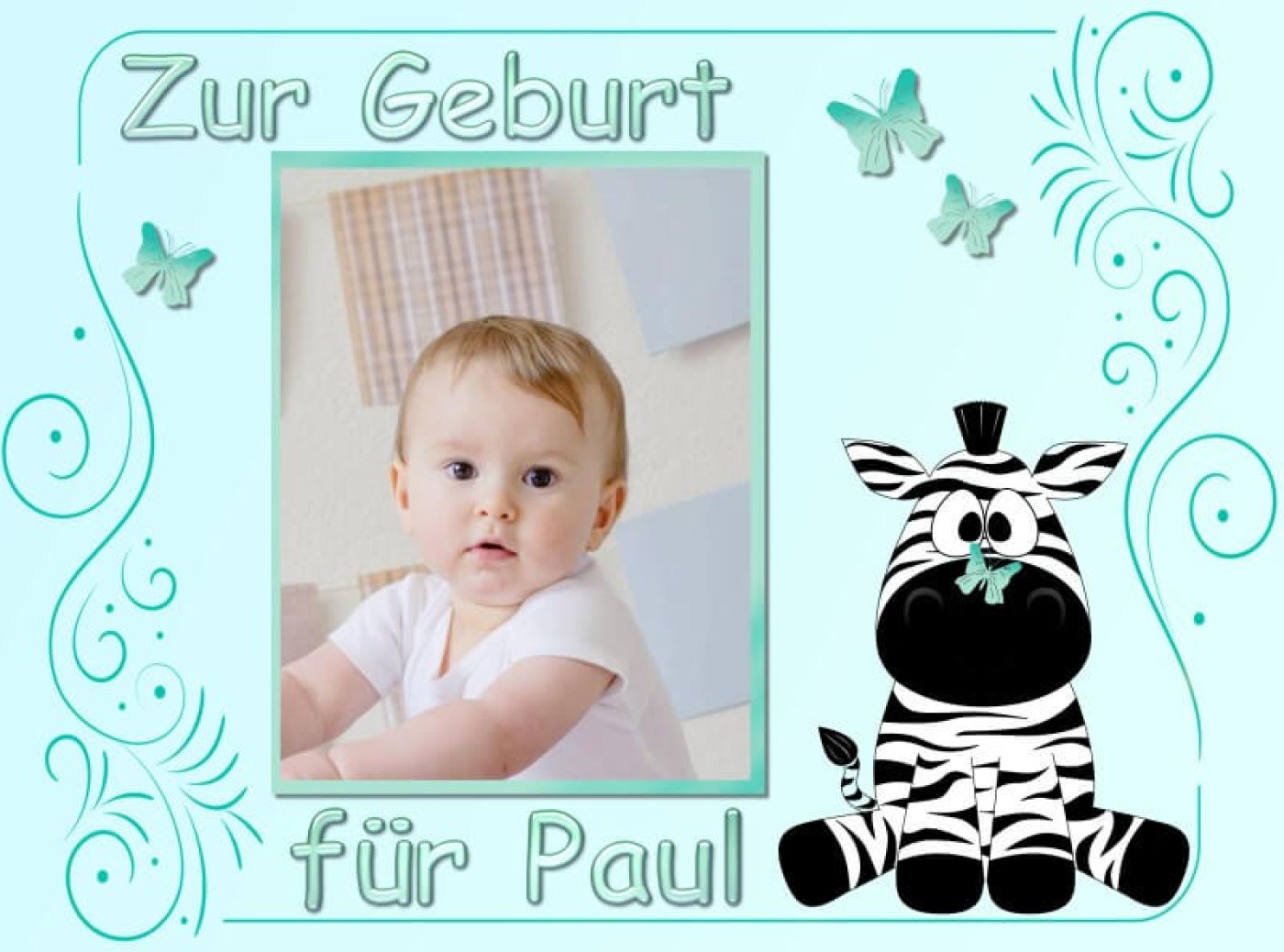 Tortenaufleger für Taufe oder Geburt Motiv 13