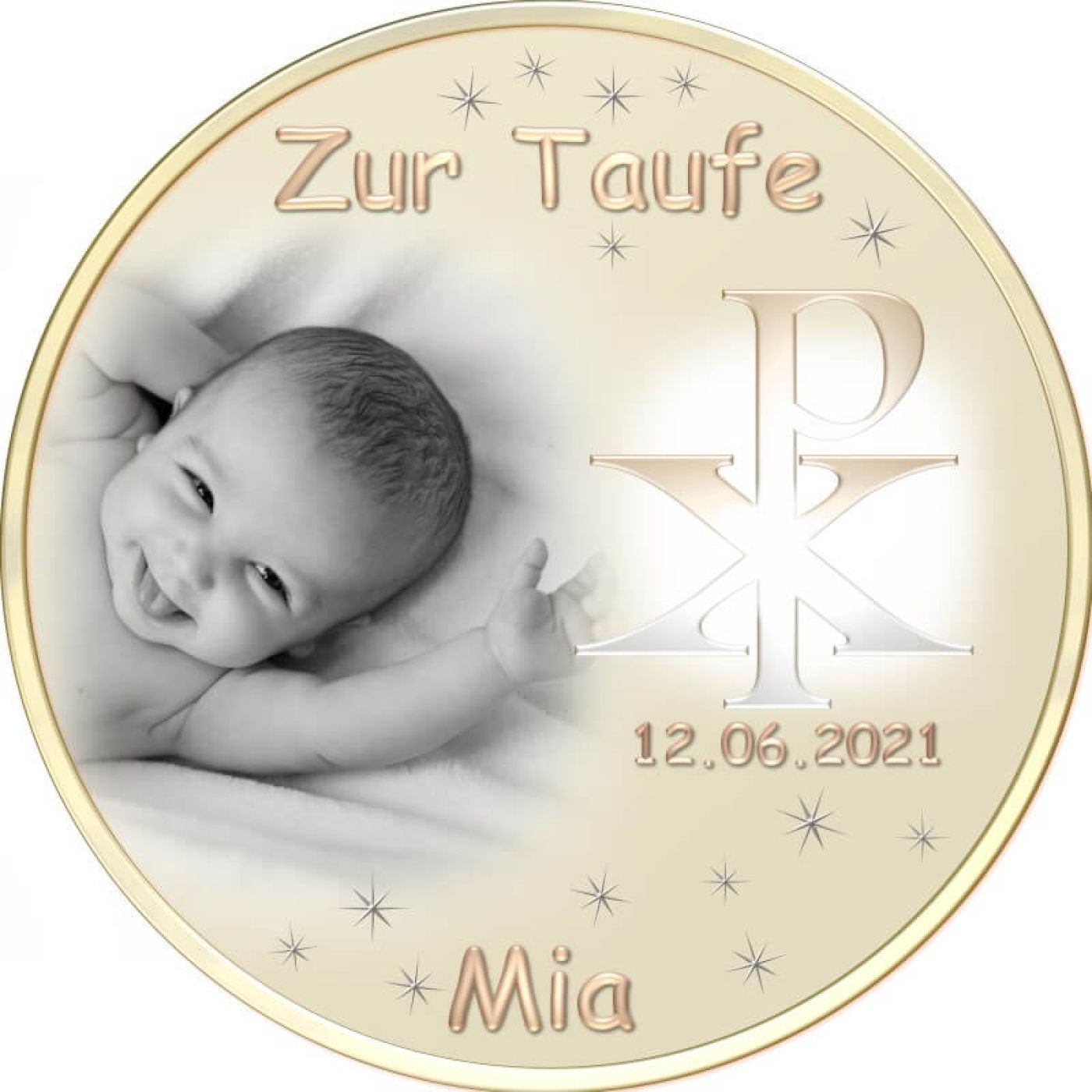 Tortenaufleger für Taufe oder Geburt Motiv 14